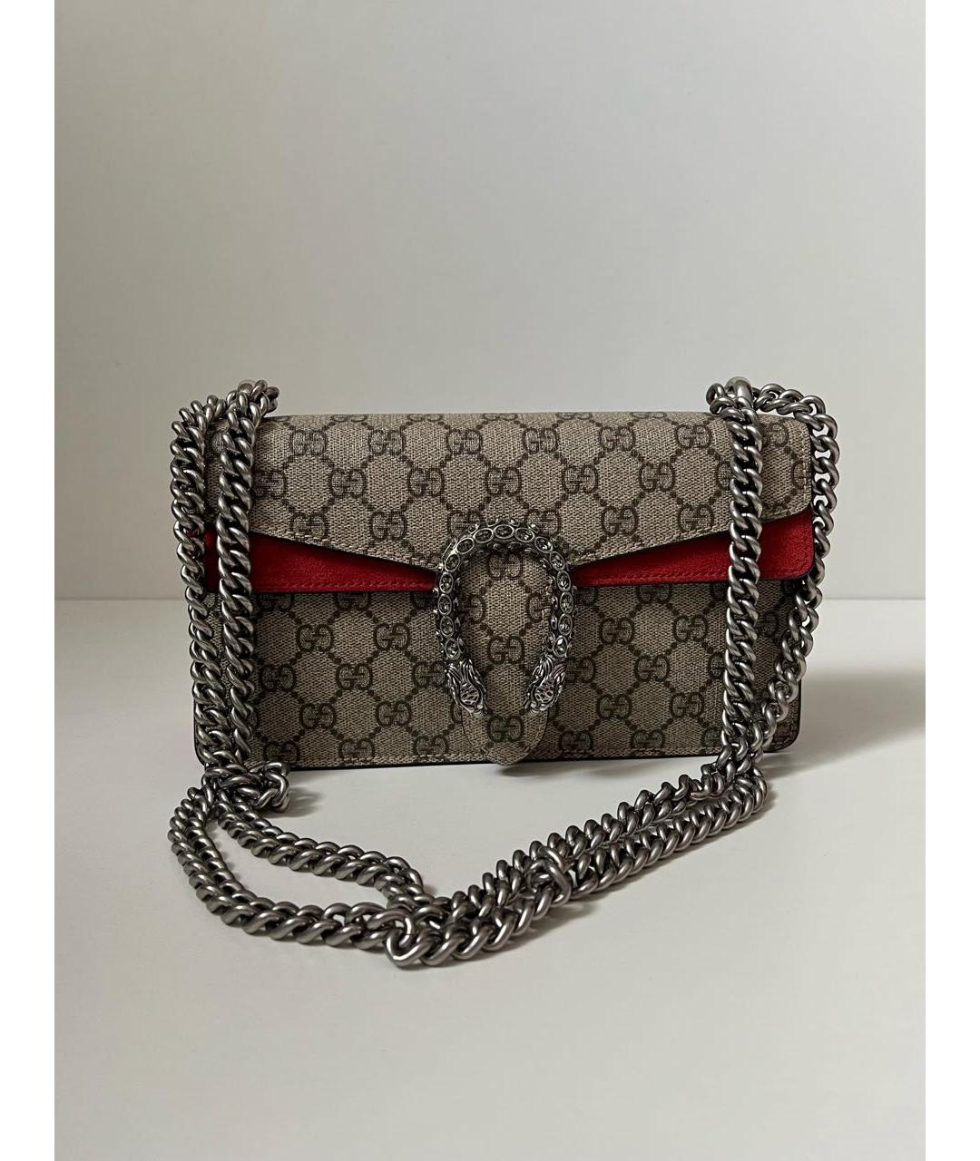 GUCCI Коричневая сумка через плечо, фото 9