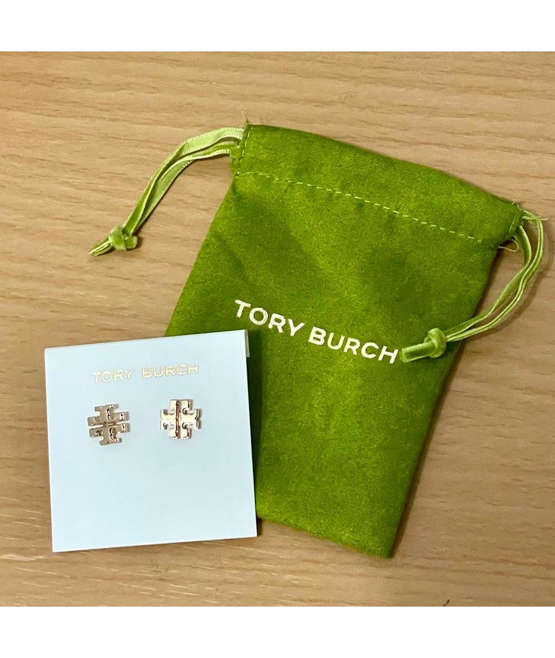 TORY BURCH Золотые латунные серьги, фото 3