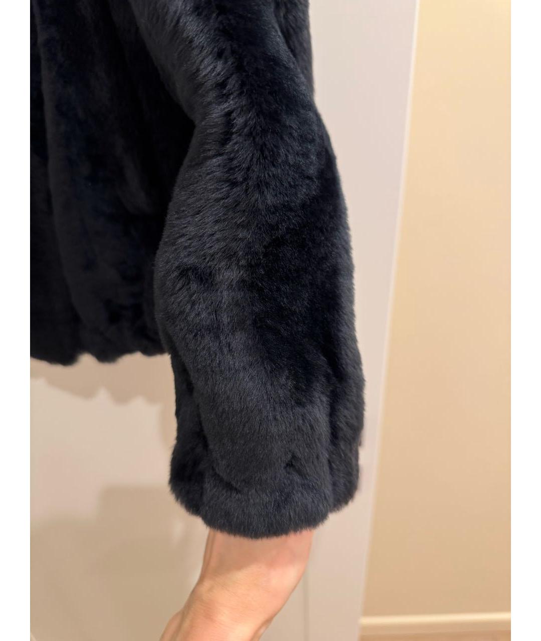 BRUNELLO CUCINELLI Черная меховая шуба, фото 3