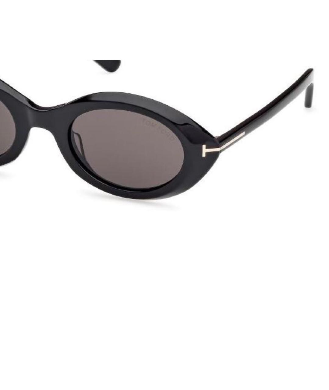 TOM FORD Черные пластиковые солнцезащитные очки, фото 3