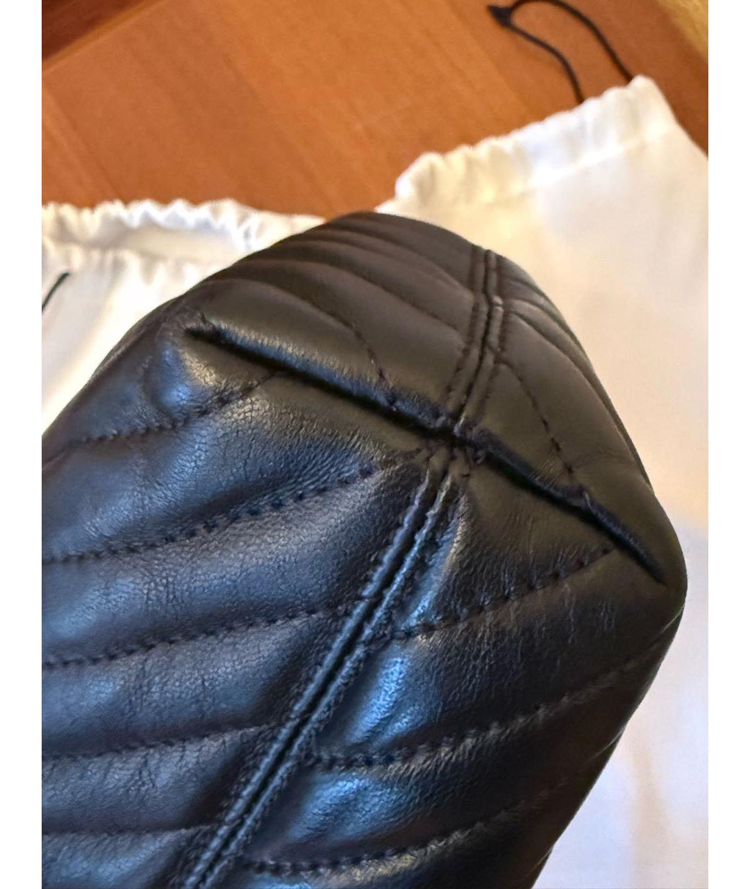 PINKO Черная кожаная сумка через плечо, фото 4