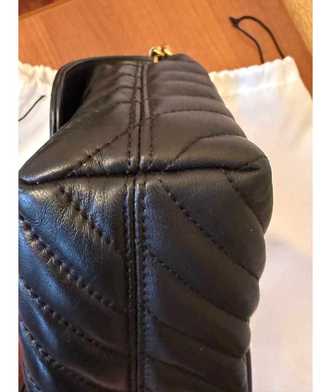 PINKO Черная кожаная сумка через плечо, фото 3