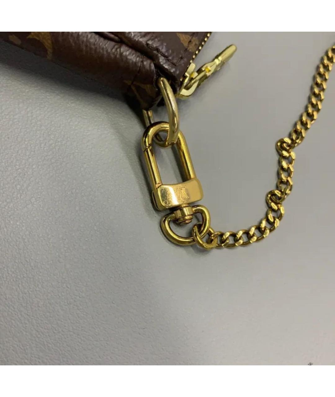 LOUIS VUITTON Коричневая сумка с короткими ручками, фото 6