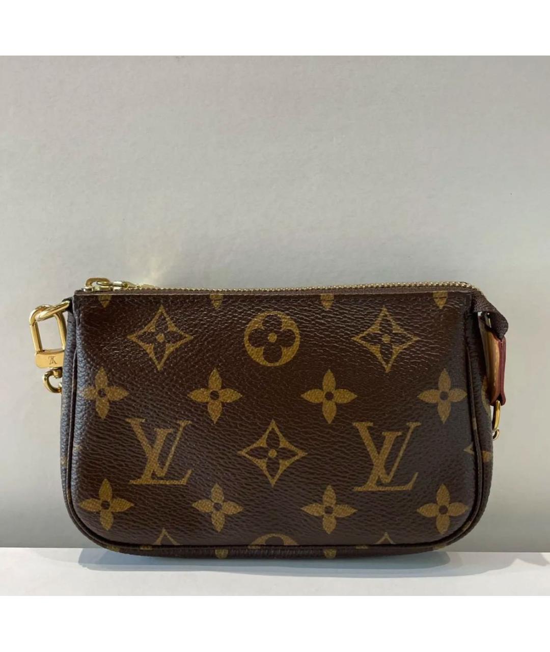 LOUIS VUITTON Коричневая сумка с короткими ручками, фото 3