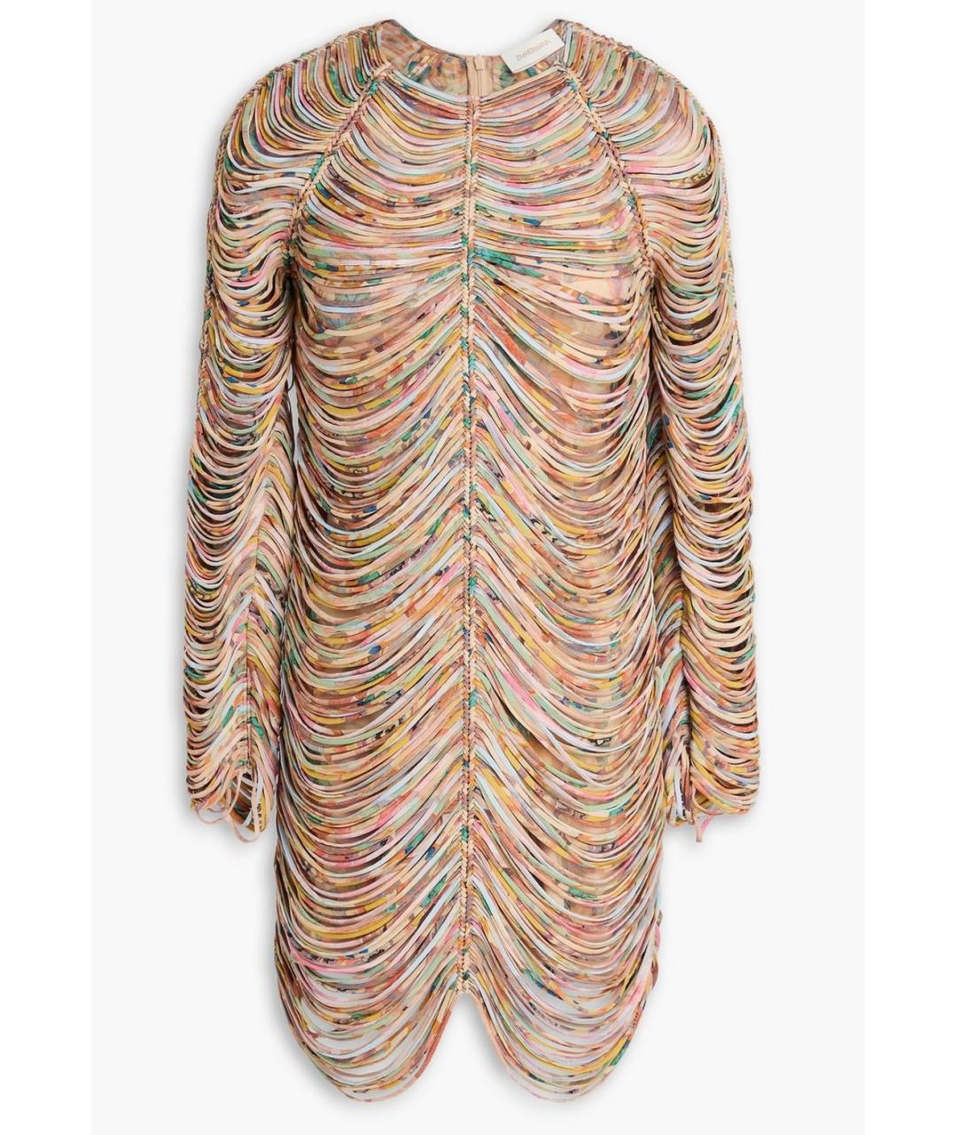 ZIMMERMANN Мульти вискозное коктейльное платье, фото 4