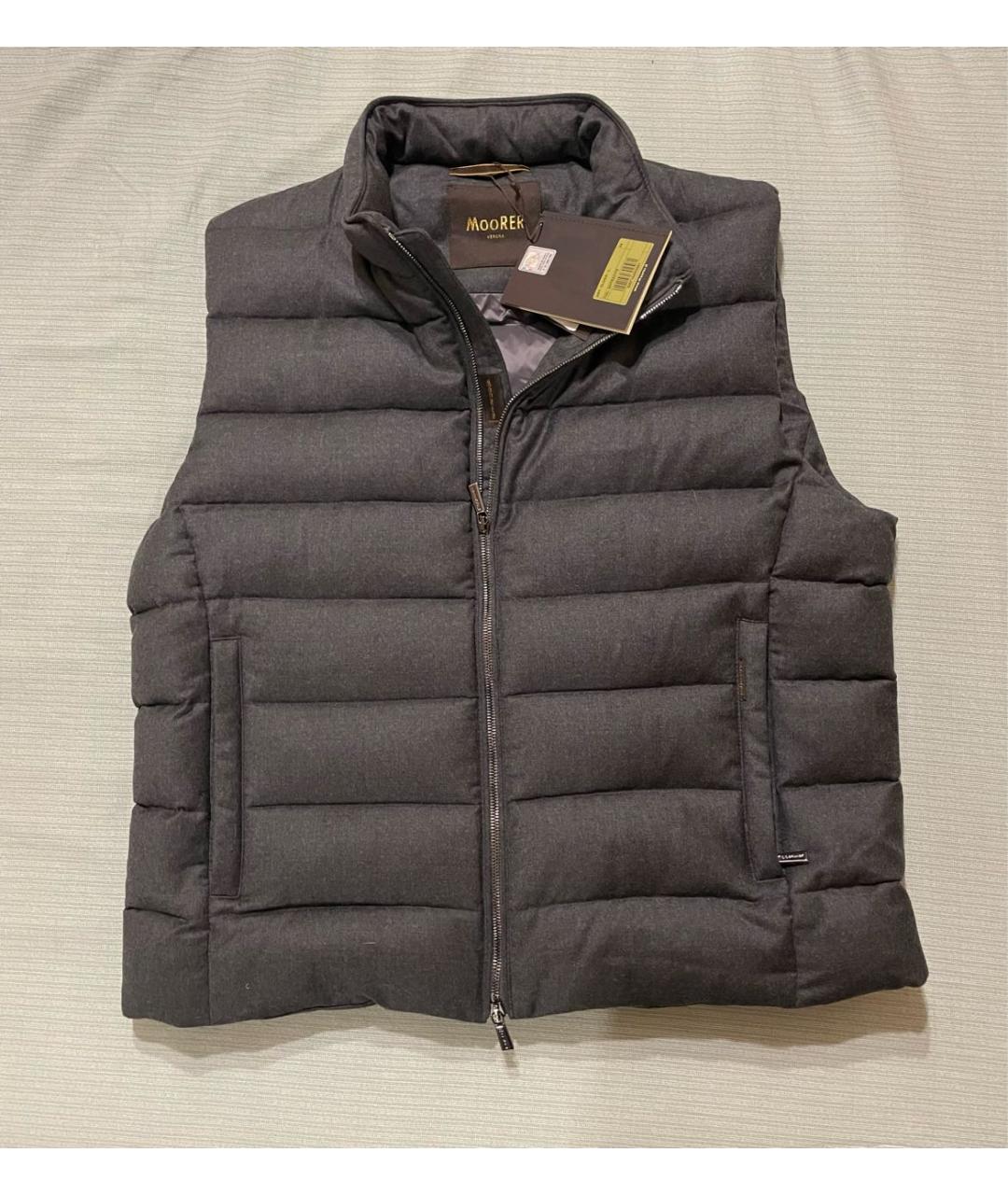 MOORER Серый шерстяной жилет, фото 9