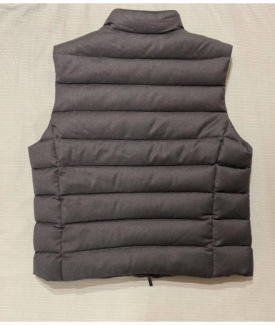 MOORER Серый шерстяной жилет, фото 2