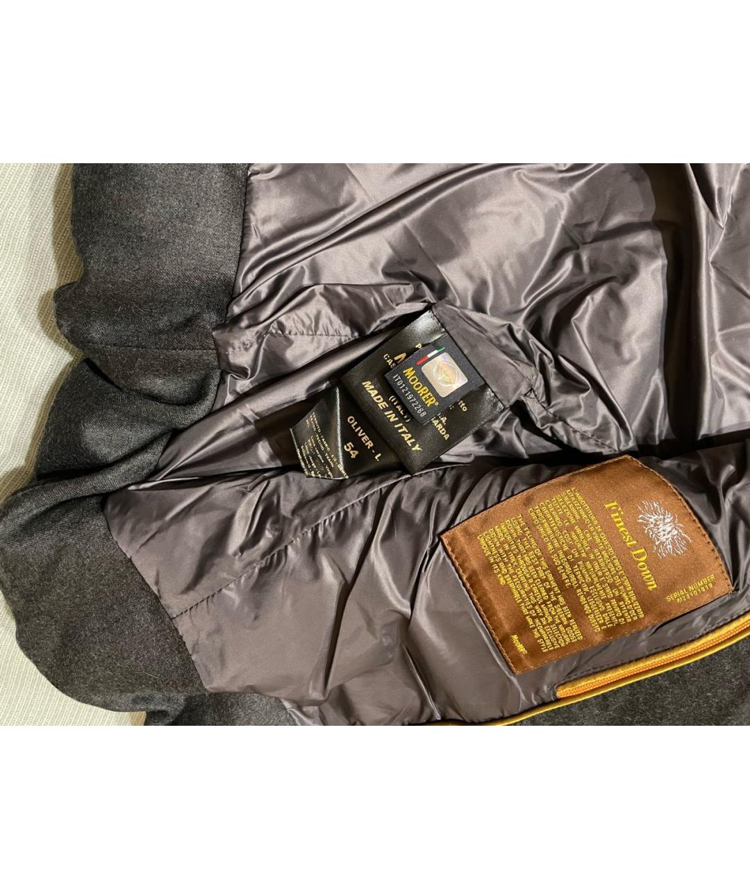 MOORER Серый шерстяной жилет, фото 8