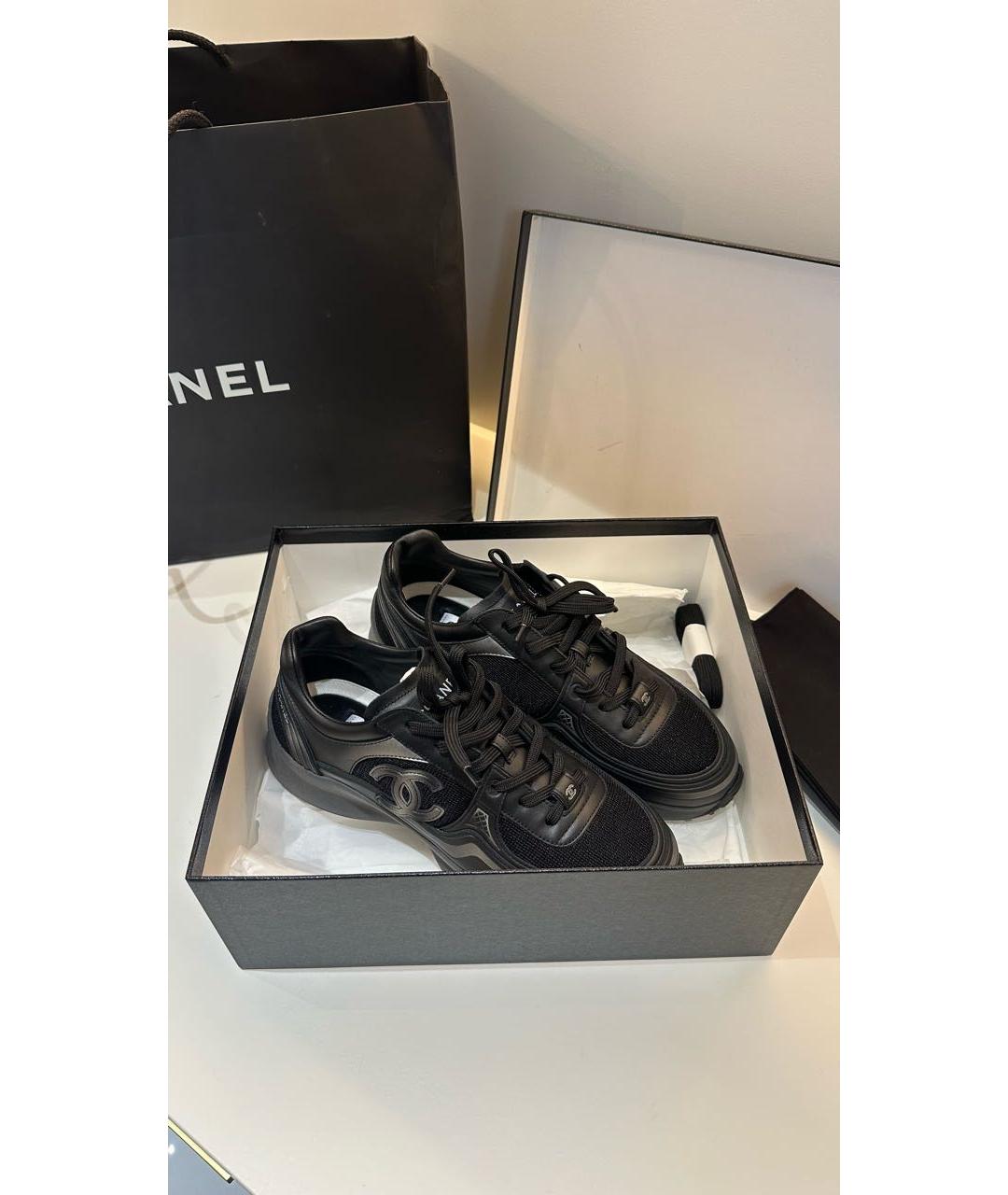 CHANEL Черные кеды, фото 2