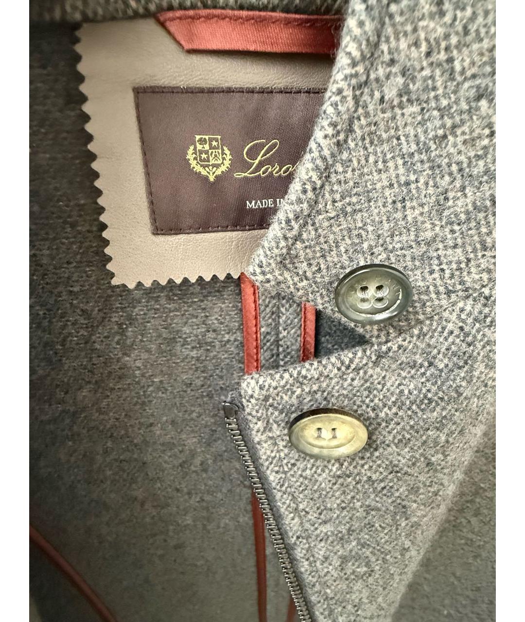 LORO PIANA Серая кашемировая куртка, фото 7