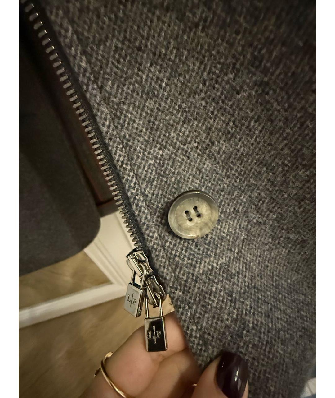 LORO PIANA Серая кашемировая куртка, фото 6