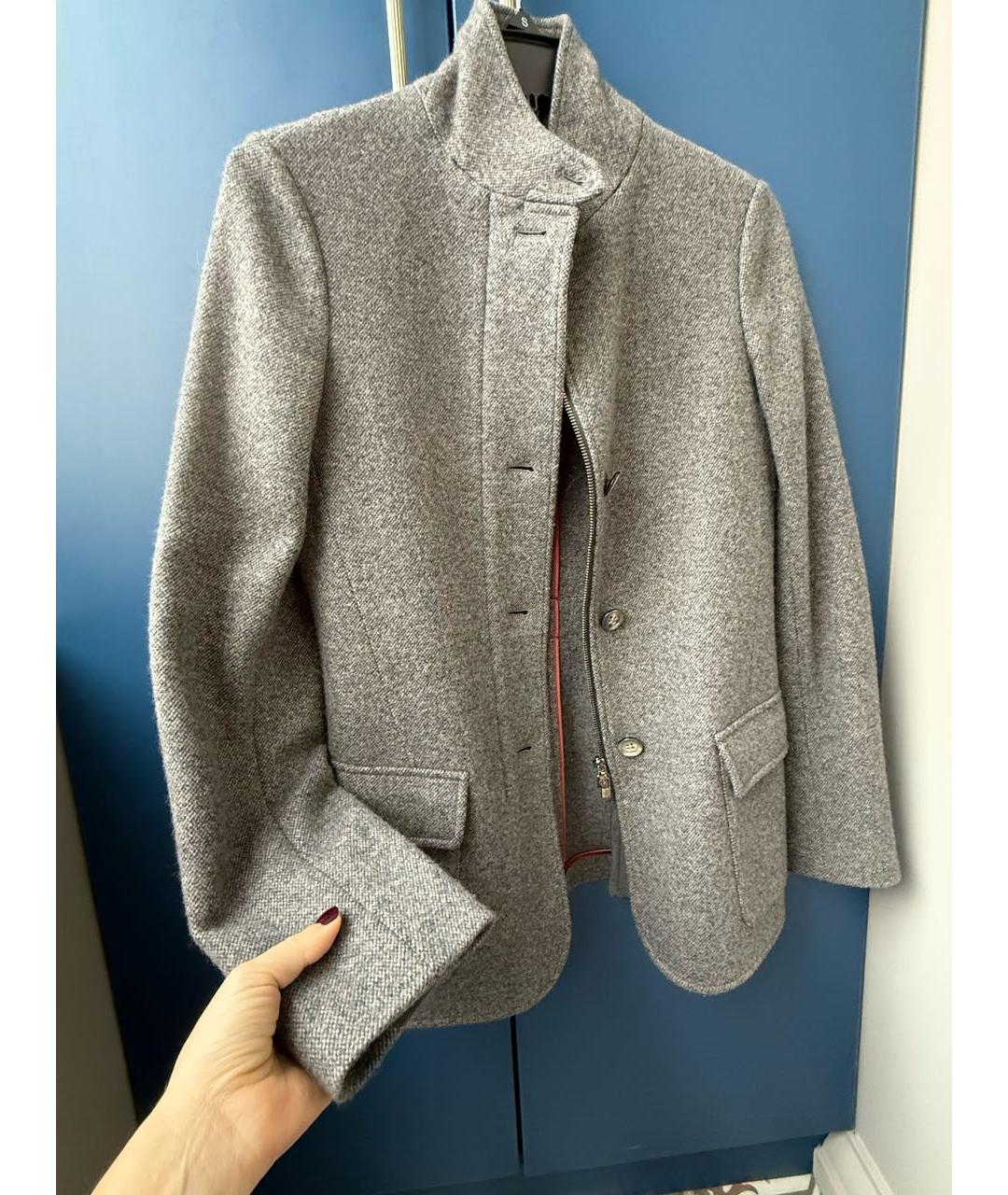 LORO PIANA Серая кашемировая куртка, фото 9