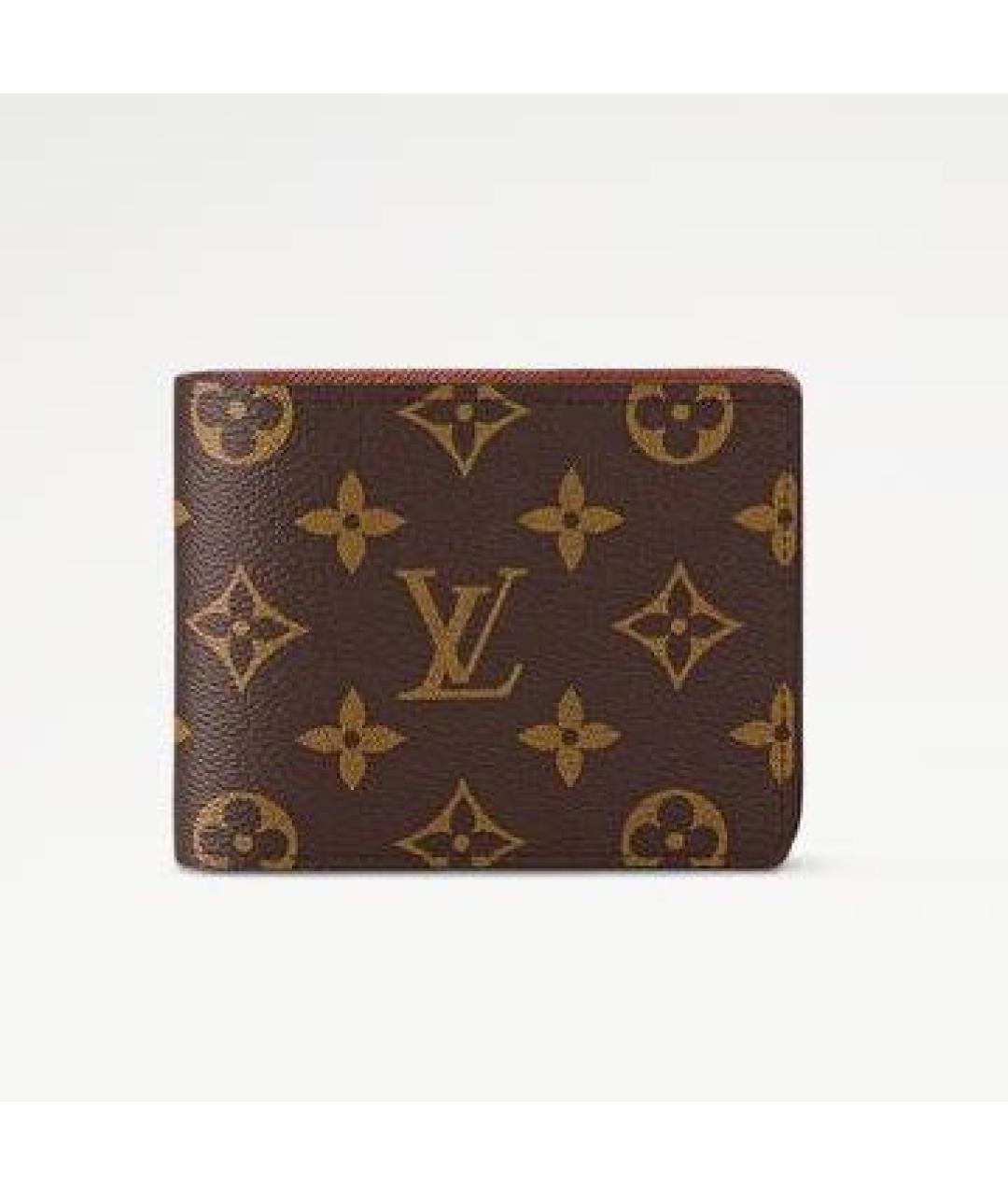 LOUIS VUITTON Коричневый кошелек, фото 7