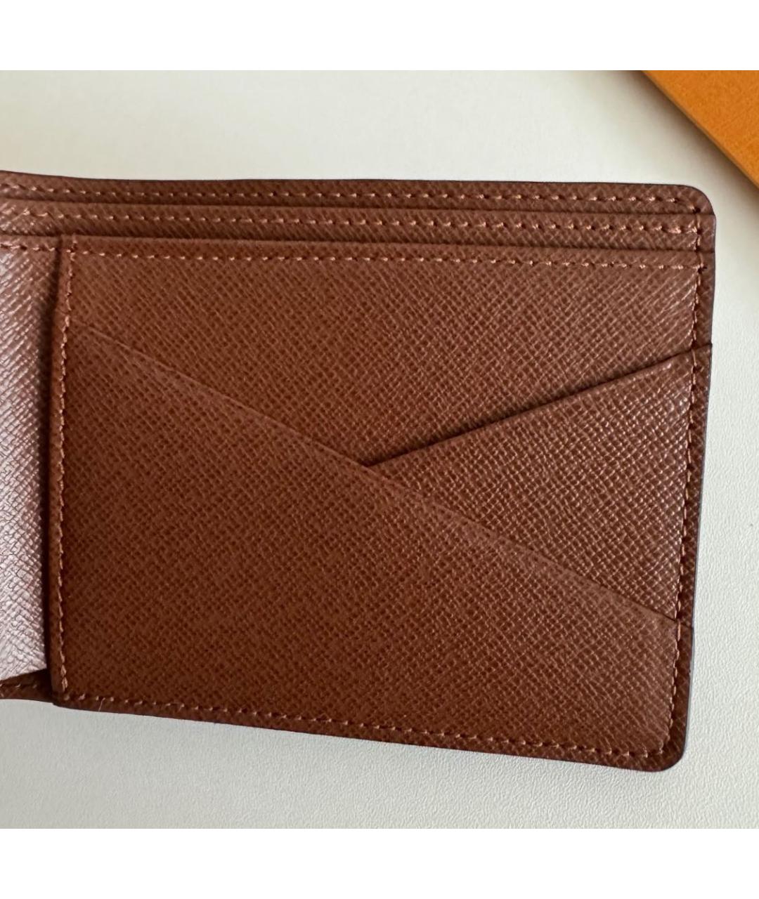 LOUIS VUITTON Коричневый кошелек, фото 6