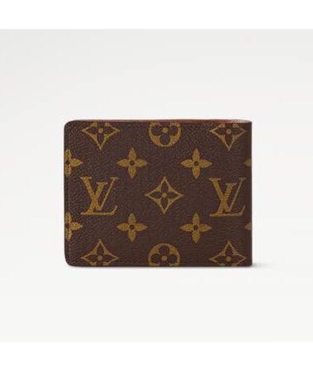 LOUIS VUITTON Коричневый кошелек, фото 3