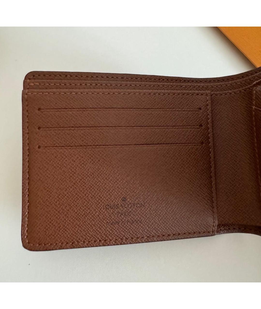 LOUIS VUITTON Коричневый кошелек, фото 5