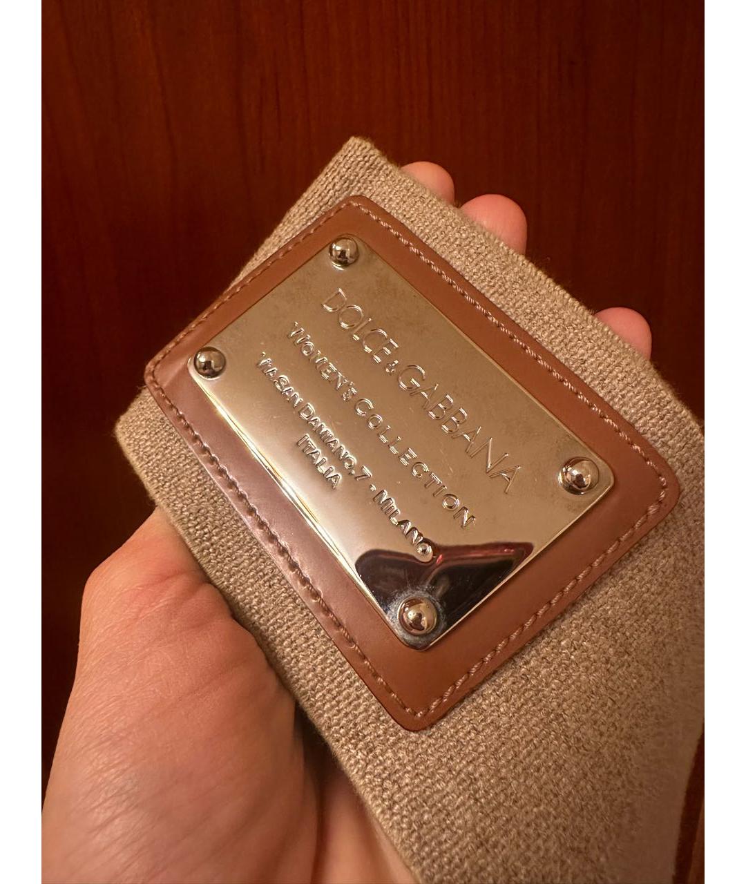 DOLCE&GABBANA Бежевый ремень, фото 4