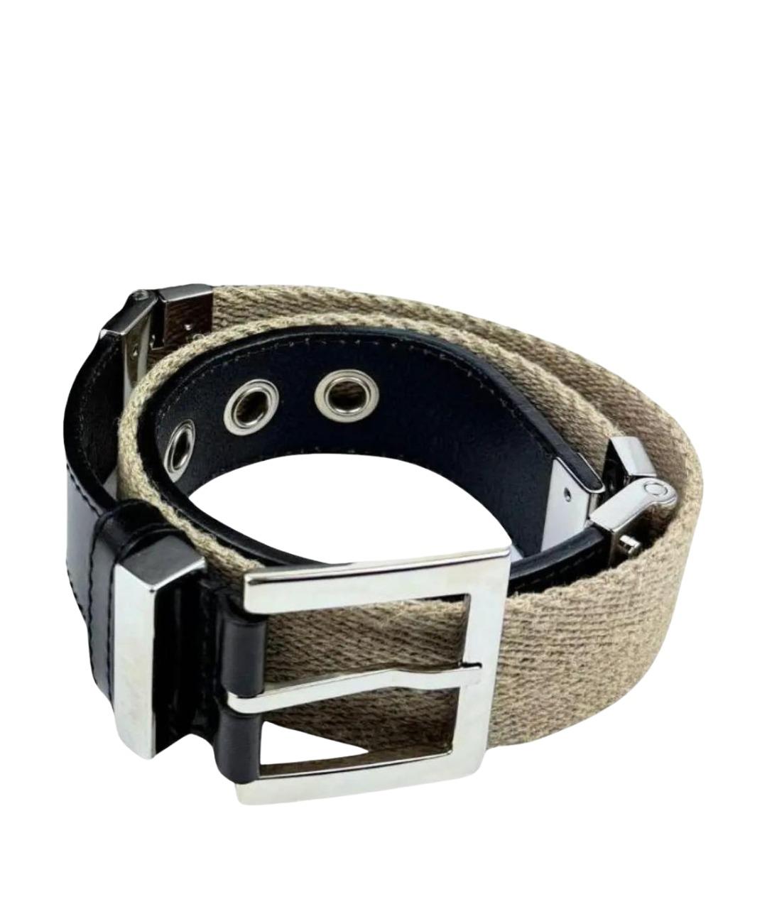 DOLCE&GABBANA Черный кожаный ремень, фото 1