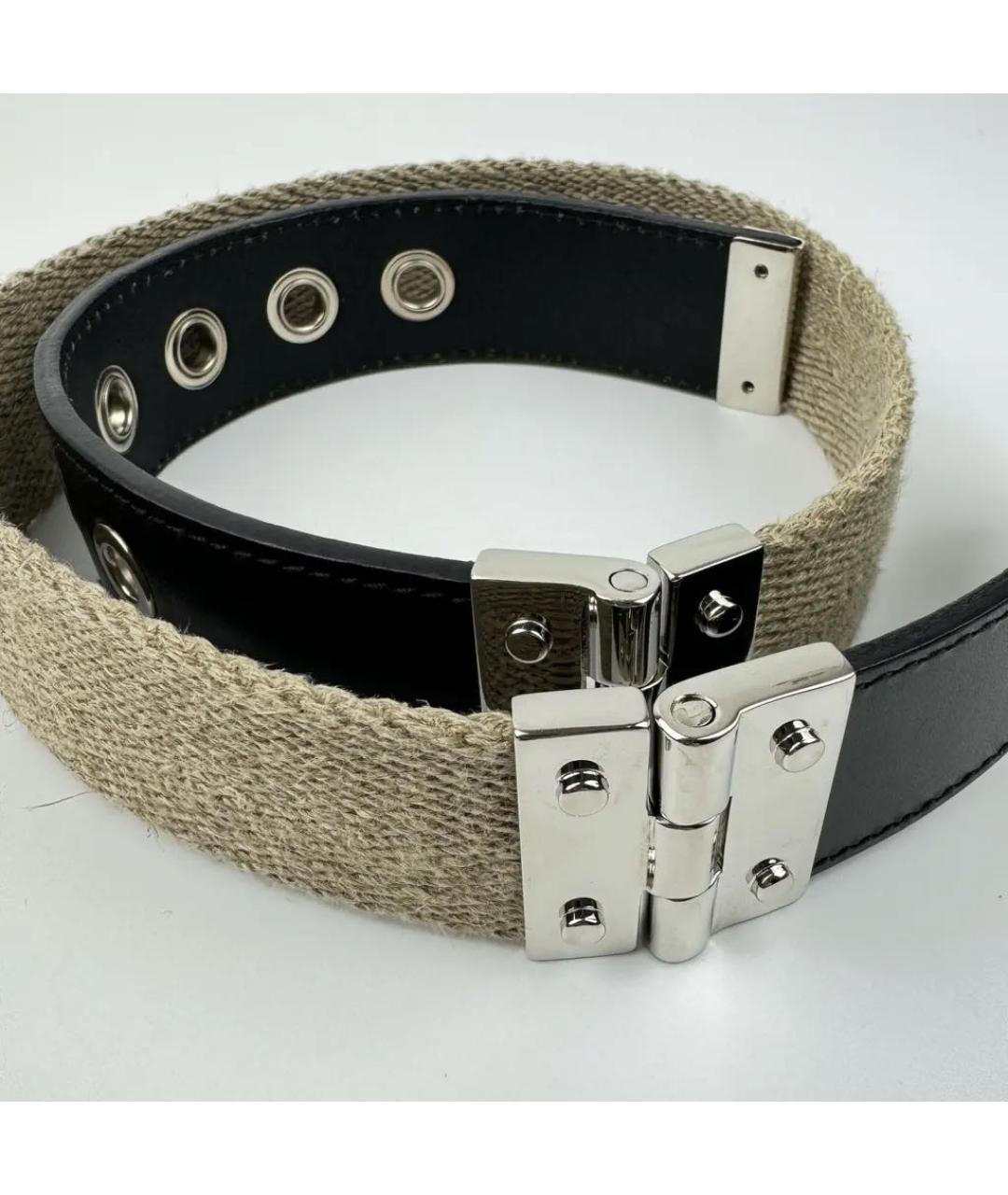 DOLCE&GABBANA Черный кожаный ремень, фото 5