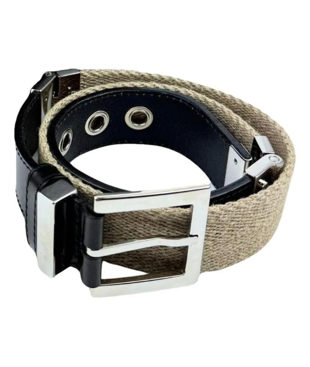 DOLCE&GABBANA Черный кожаный ремень, фото 9