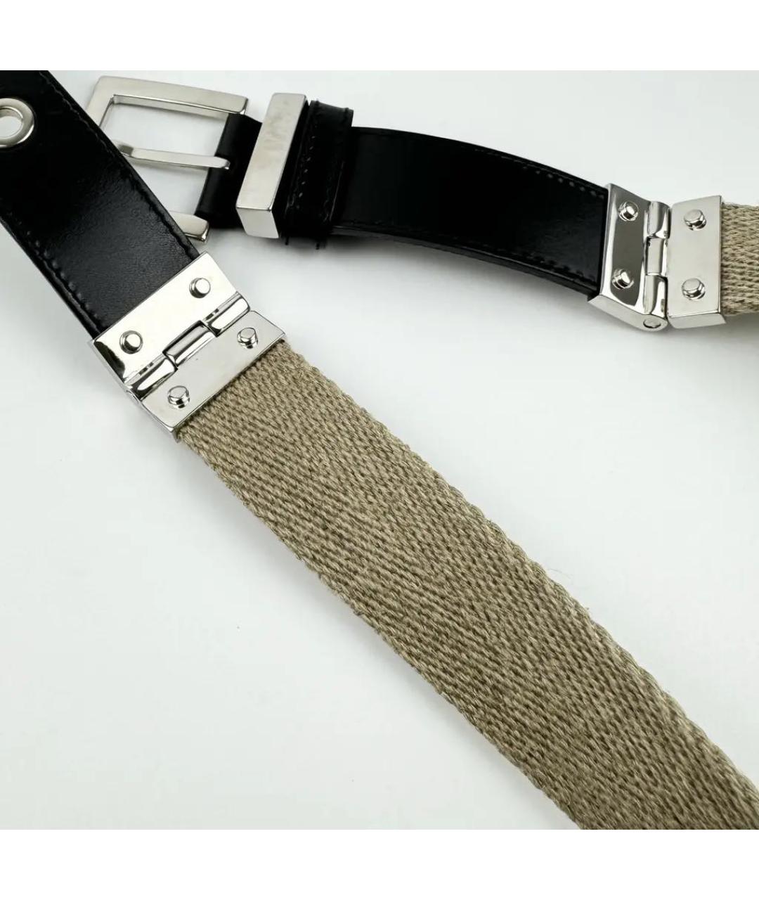 DOLCE&GABBANA Черный кожаный ремень, фото 8