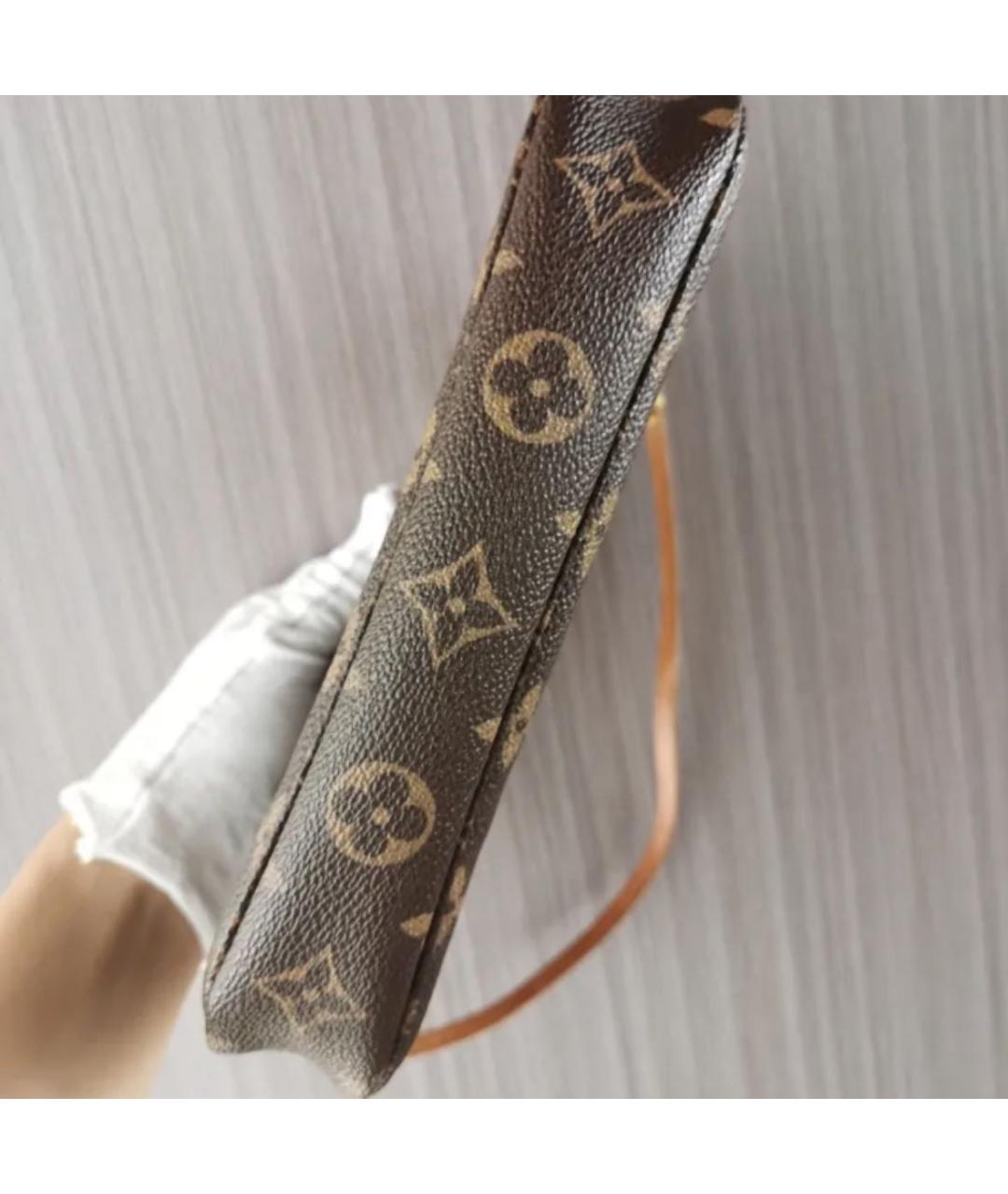 LOUIS VUITTON Коричневая сумка с короткими ручками, фото 3