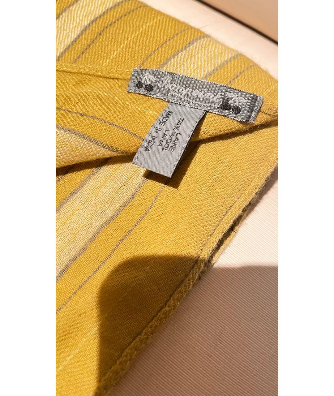BONPOINT Горчичный кашемировый шарф, фото 4