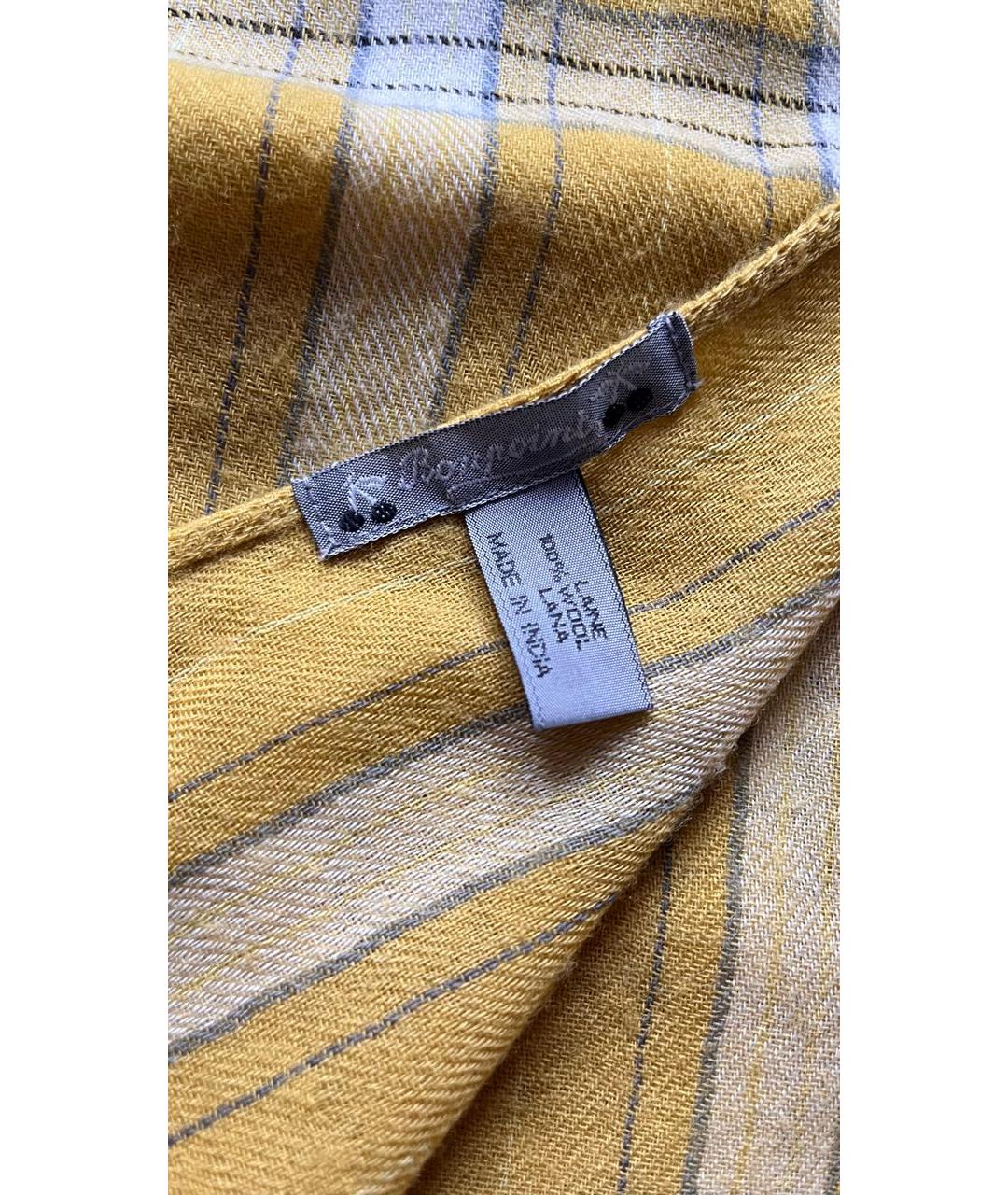 BONPOINT Горчичный кашемировый шарф, фото 3