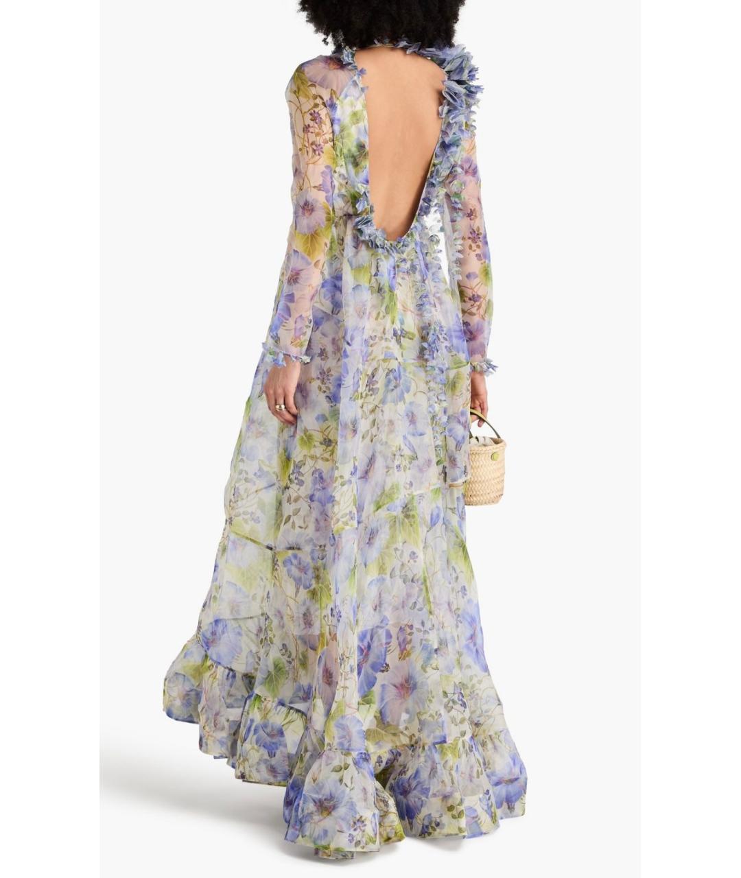 ZIMMERMANN Синее шелковое коктейльное платье, фото 3