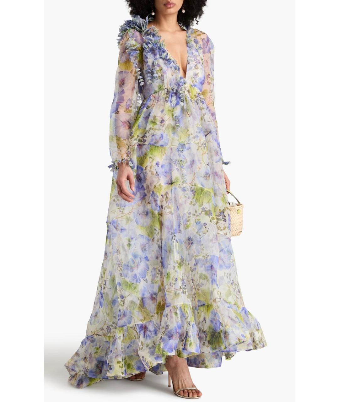 ZIMMERMANN Синее шелковое коктейльное платье, фото 2