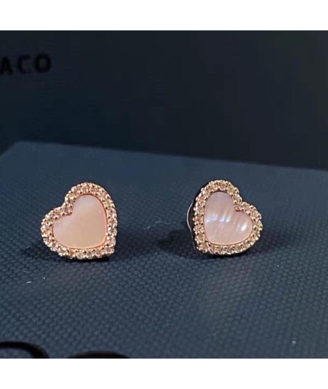 APM Monaco Розовые металлические серьги, фото 5