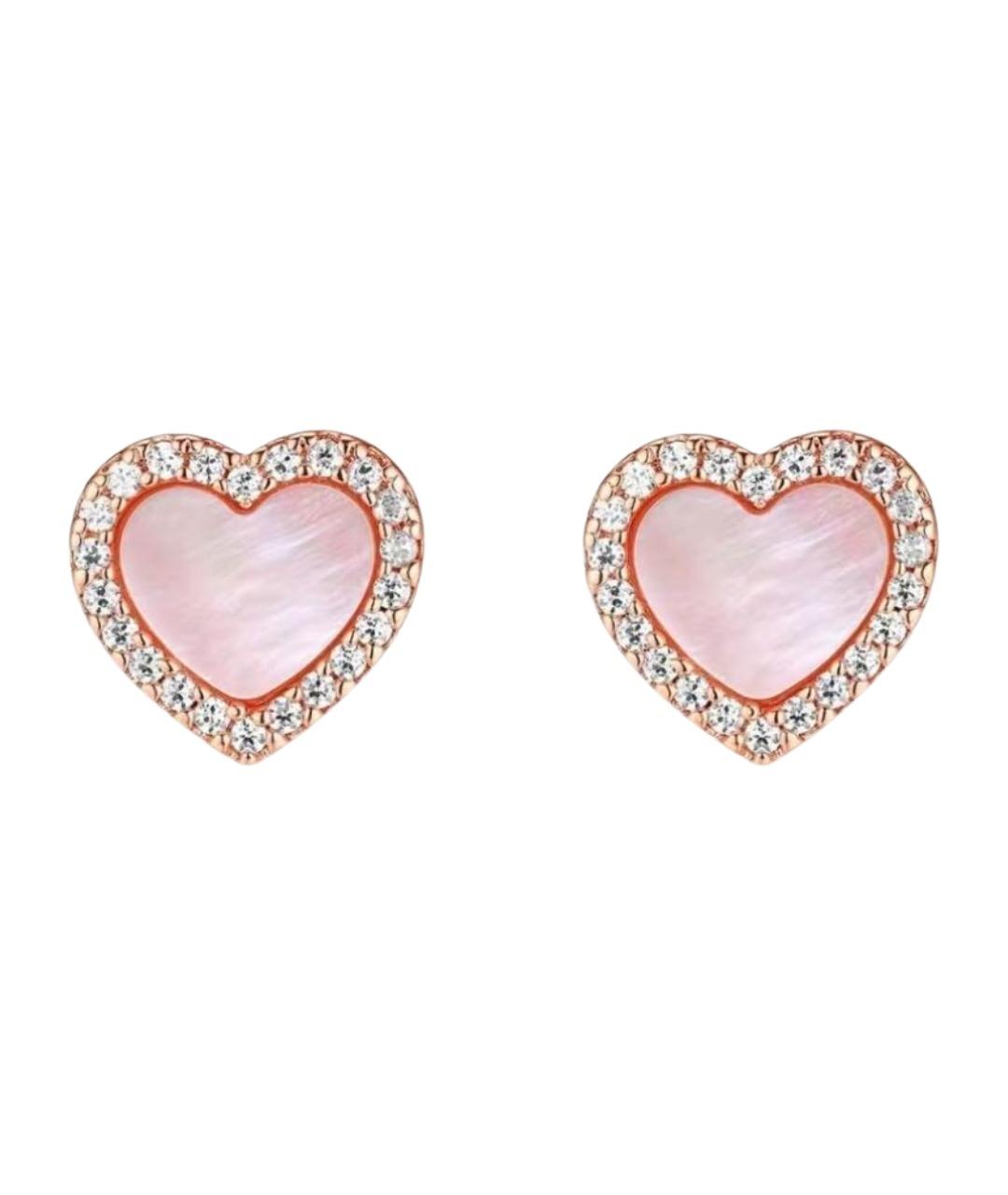 APM Monaco Розовые металлические серьги, фото 1