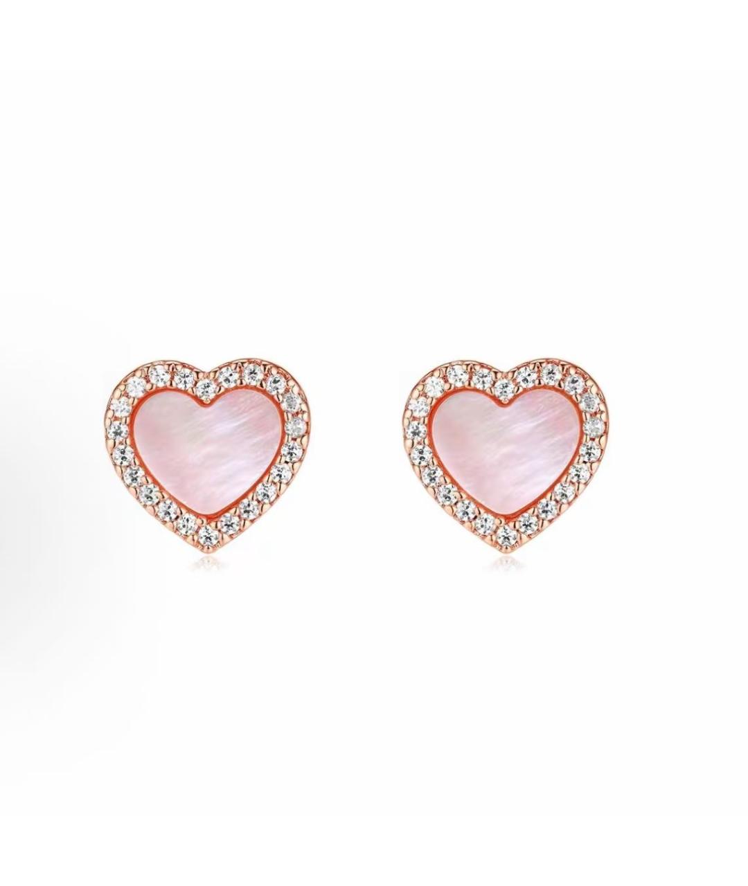 APM Monaco Розовые металлические серьги, фото 8