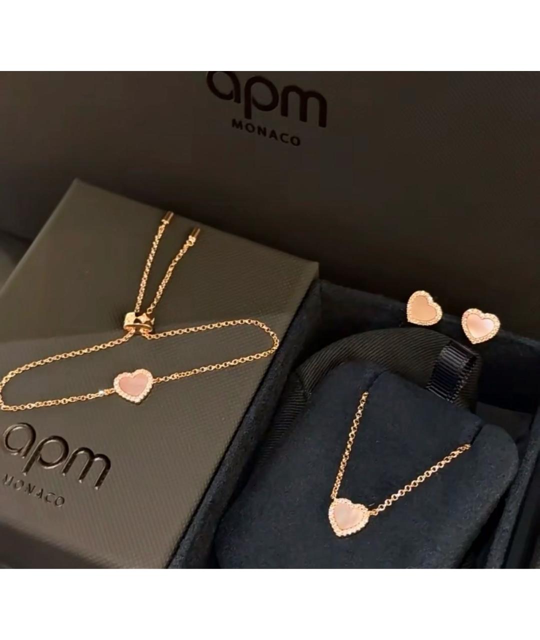 APM Monaco Розовые металлические серьги, фото 6