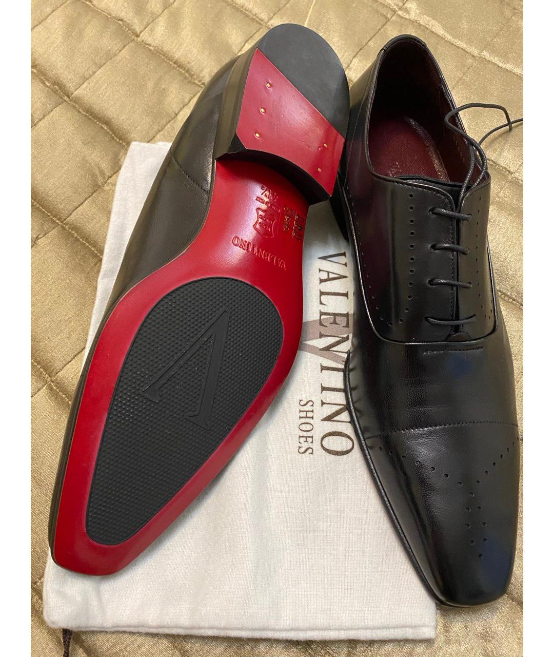 VALENTINO Черные кожаные туфли, фото 6