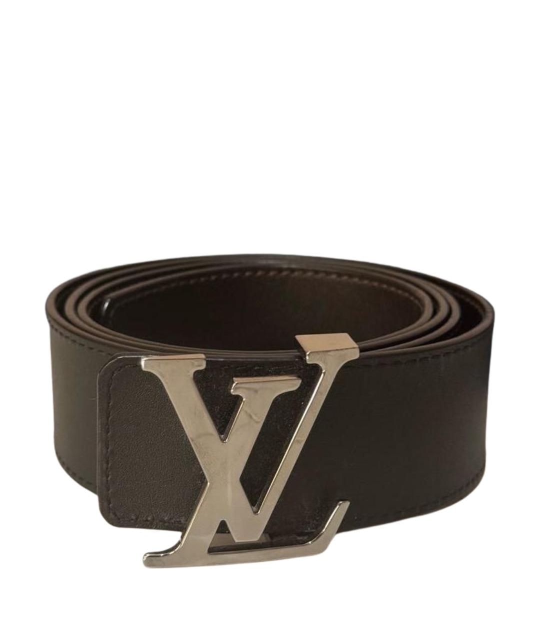 LOUIS VUITTON Коричневый кожаный ремень, фото 1