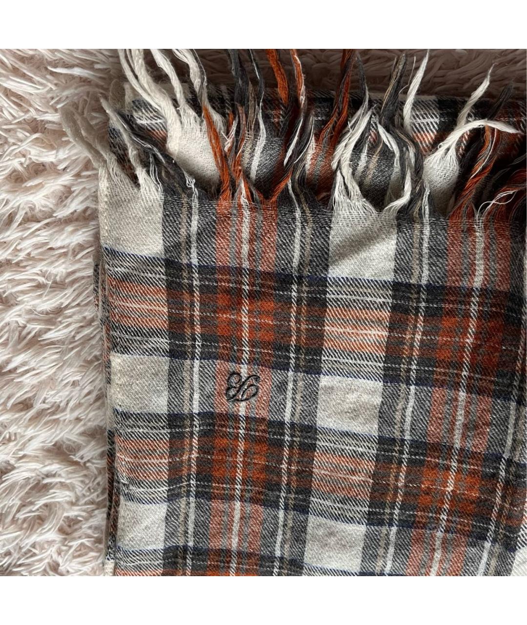 BONPOINT Коричневый кашемировый шарф, фото 2