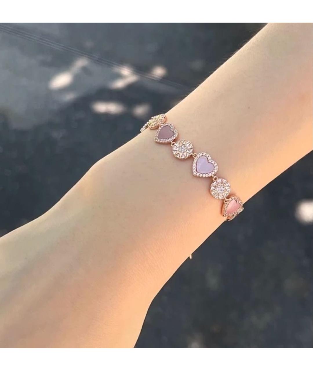 APM Monaco Розовый металлический браслет, фото 3