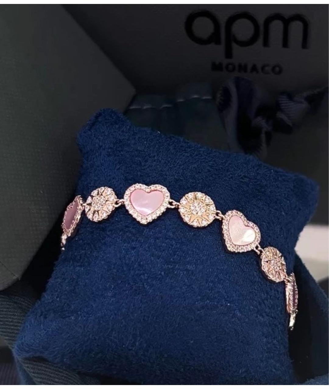 APM Monaco Розовый металлический браслет, фото 6