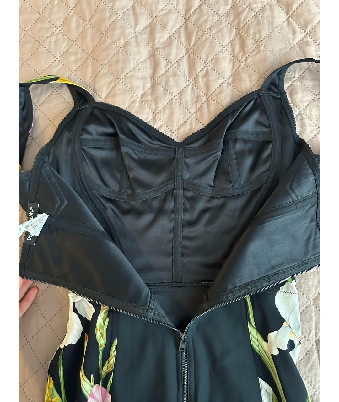 DOLCE&GABBANA Мульти шелковое вечернее платье, фото 3