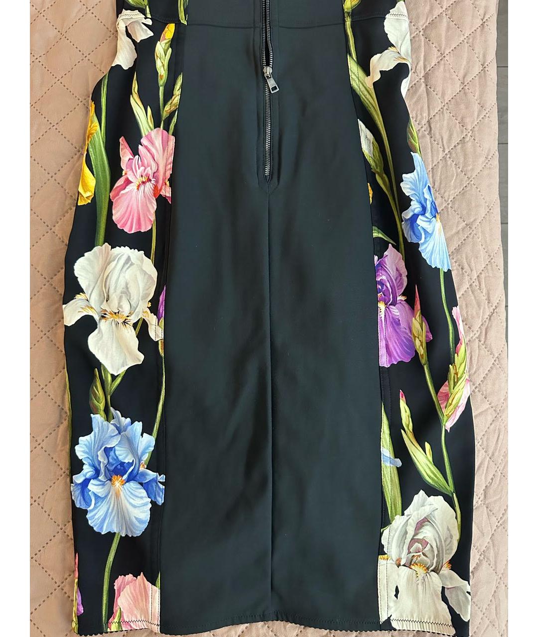 DOLCE&GABBANA Мульти шелковое вечернее платье, фото 4