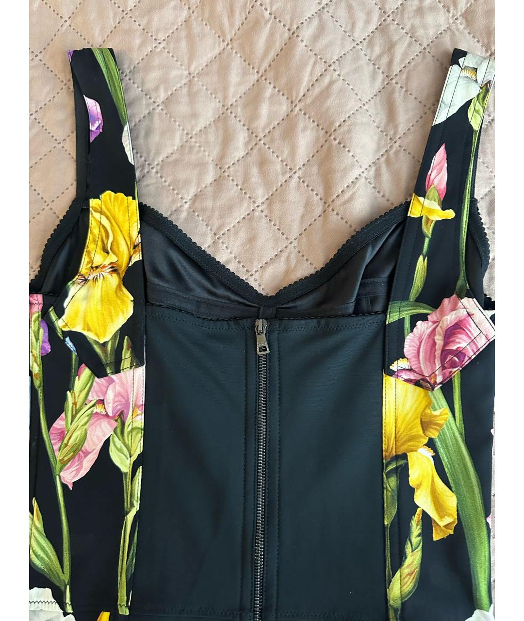 DOLCE&GABBANA Мульти шелковое вечернее платье, фото 6