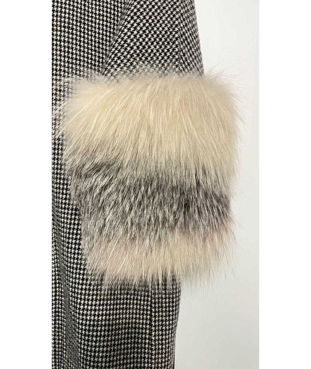 ERMANNO SCERVINO Антрацитовое шерстяное пальто, фото 4