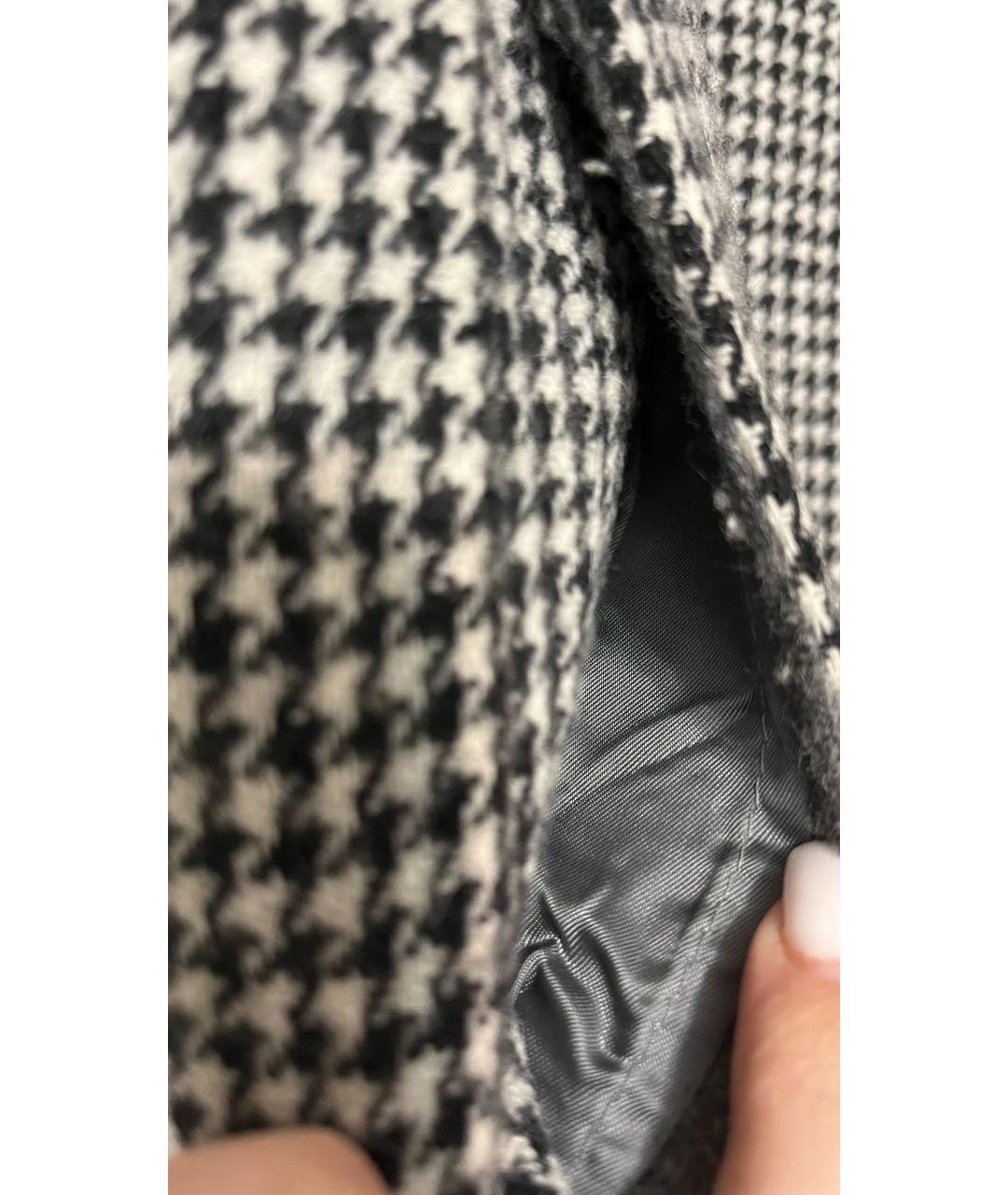 ERMANNO SCERVINO Антрацитовое шерстяное пальто, фото 5