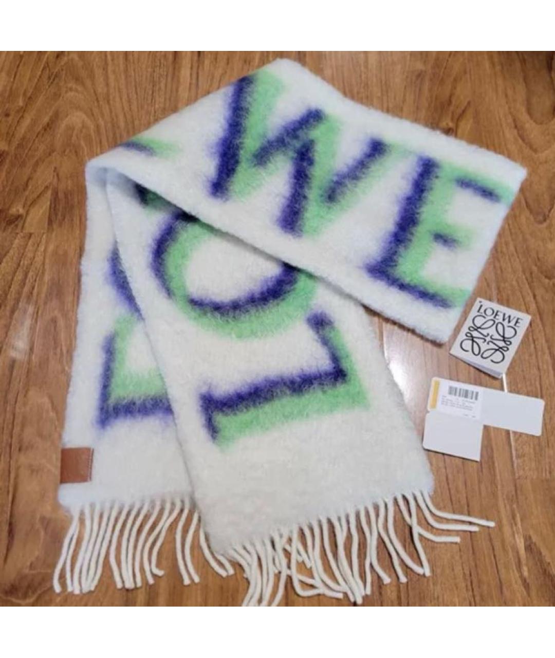 JACQUEMUS Белый шерстяной шарф, фото 2