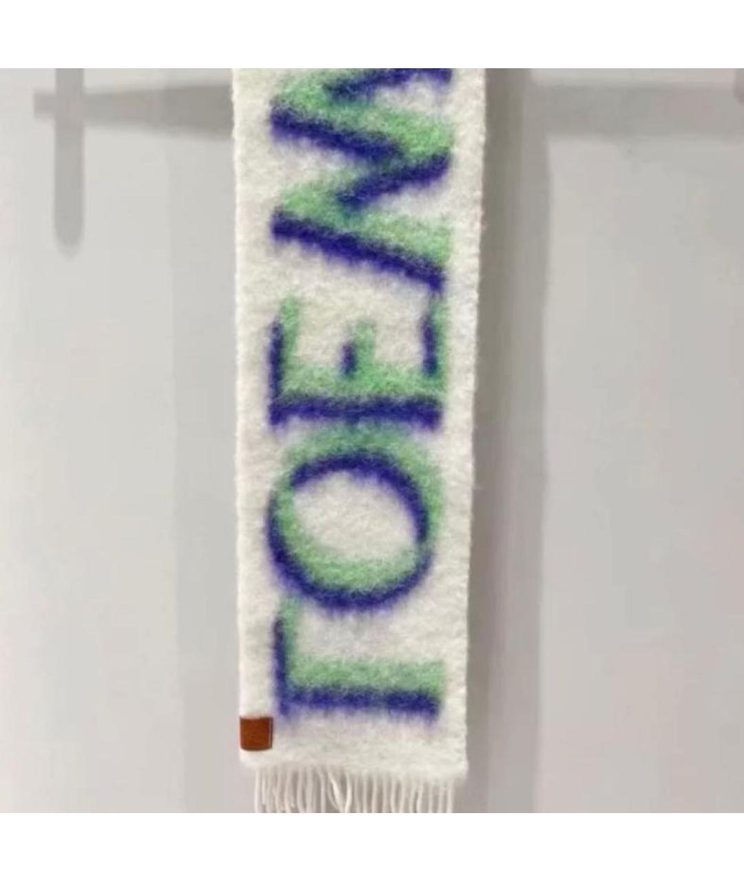 JACQUEMUS Белый шерстяной шарф, фото 3