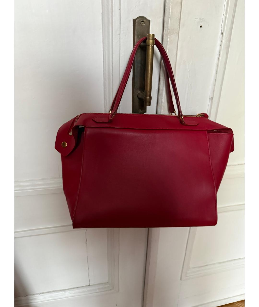 CELINE Красная сумка тоут из искусственной кожи, фото 3
