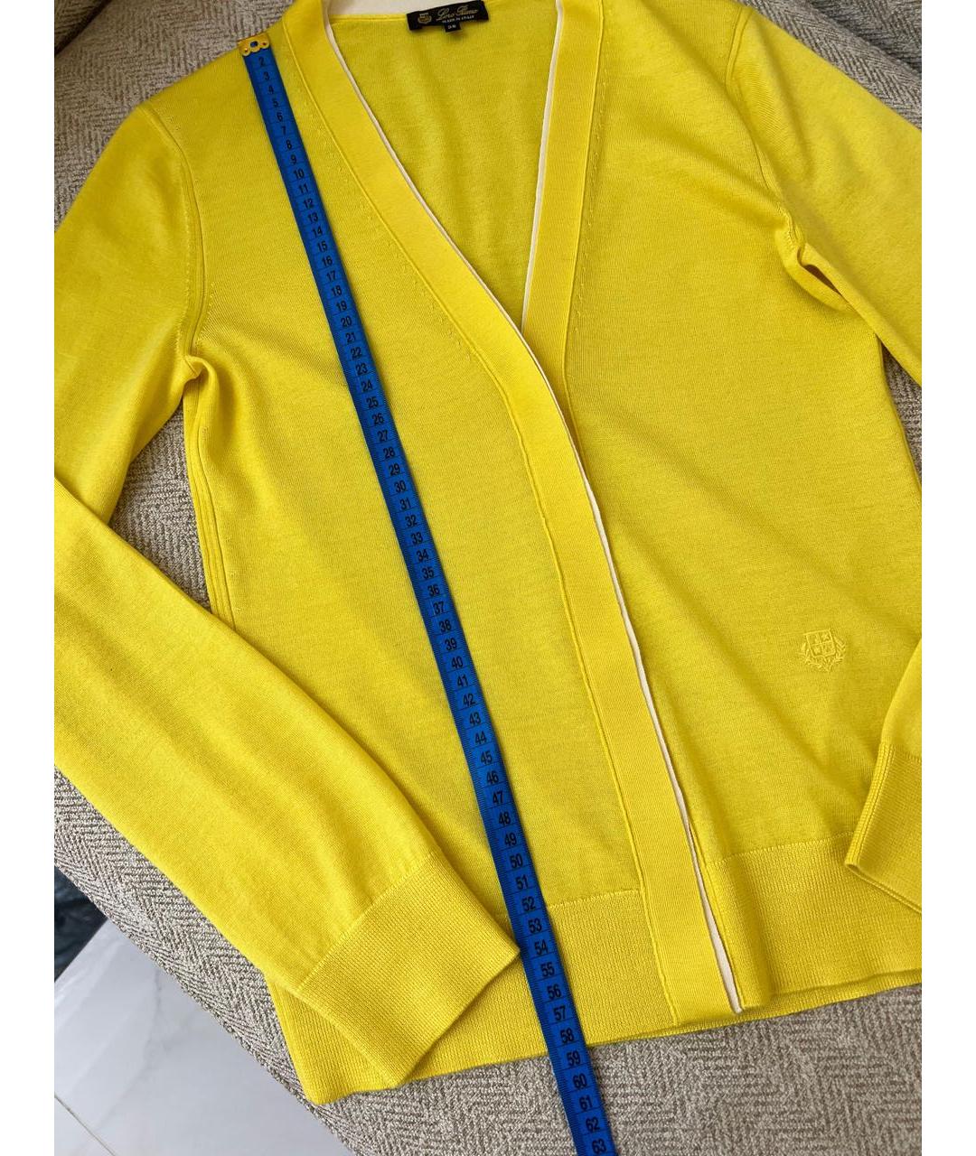 LORO PIANA Желтый кардиган, фото 8