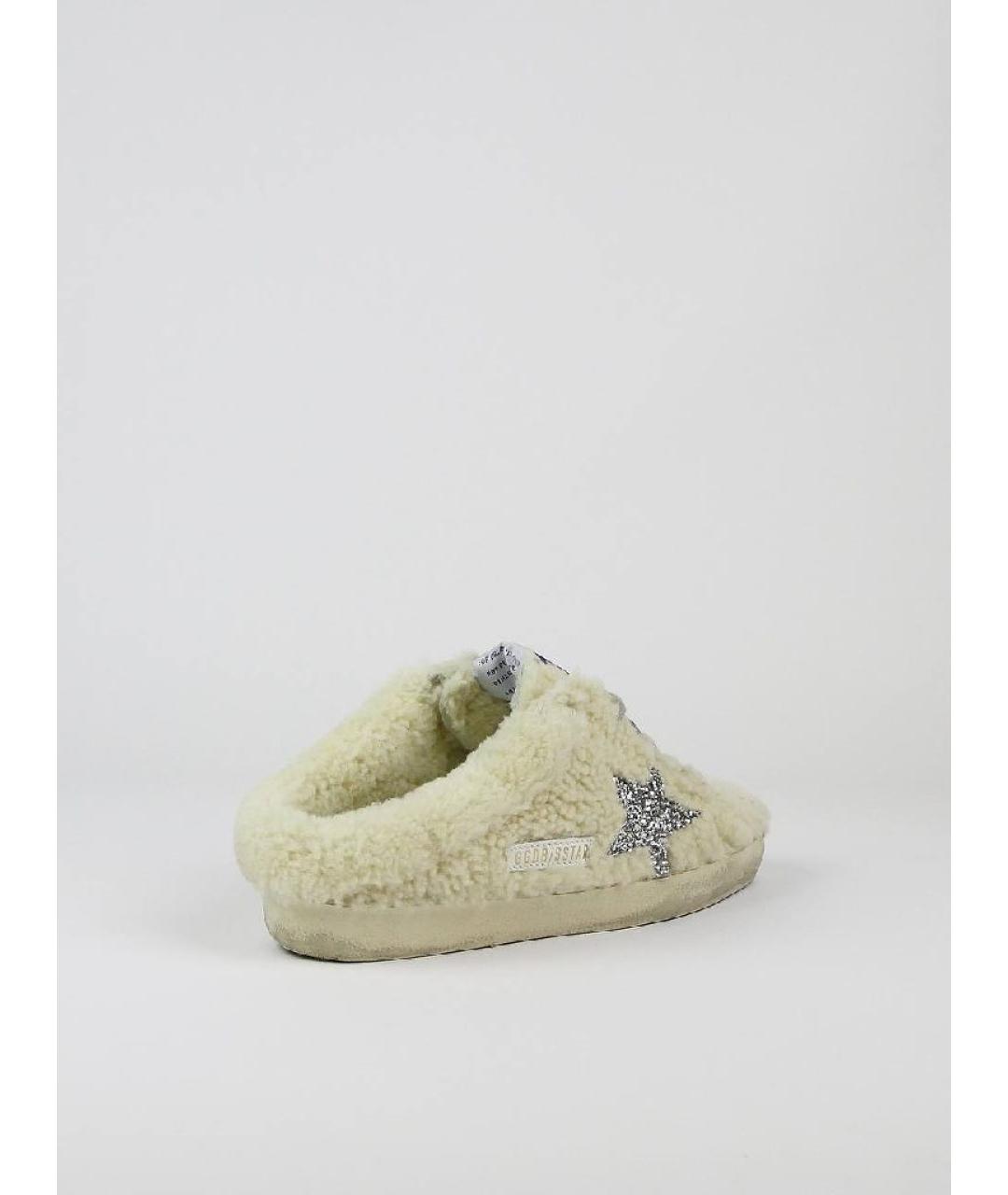 GOLDEN GOOSE DELUXE BRAND Бежевые мюли, фото 5