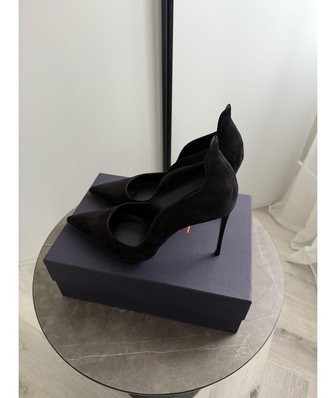 LE SILLA Черные замшевые туфли, фото 3
